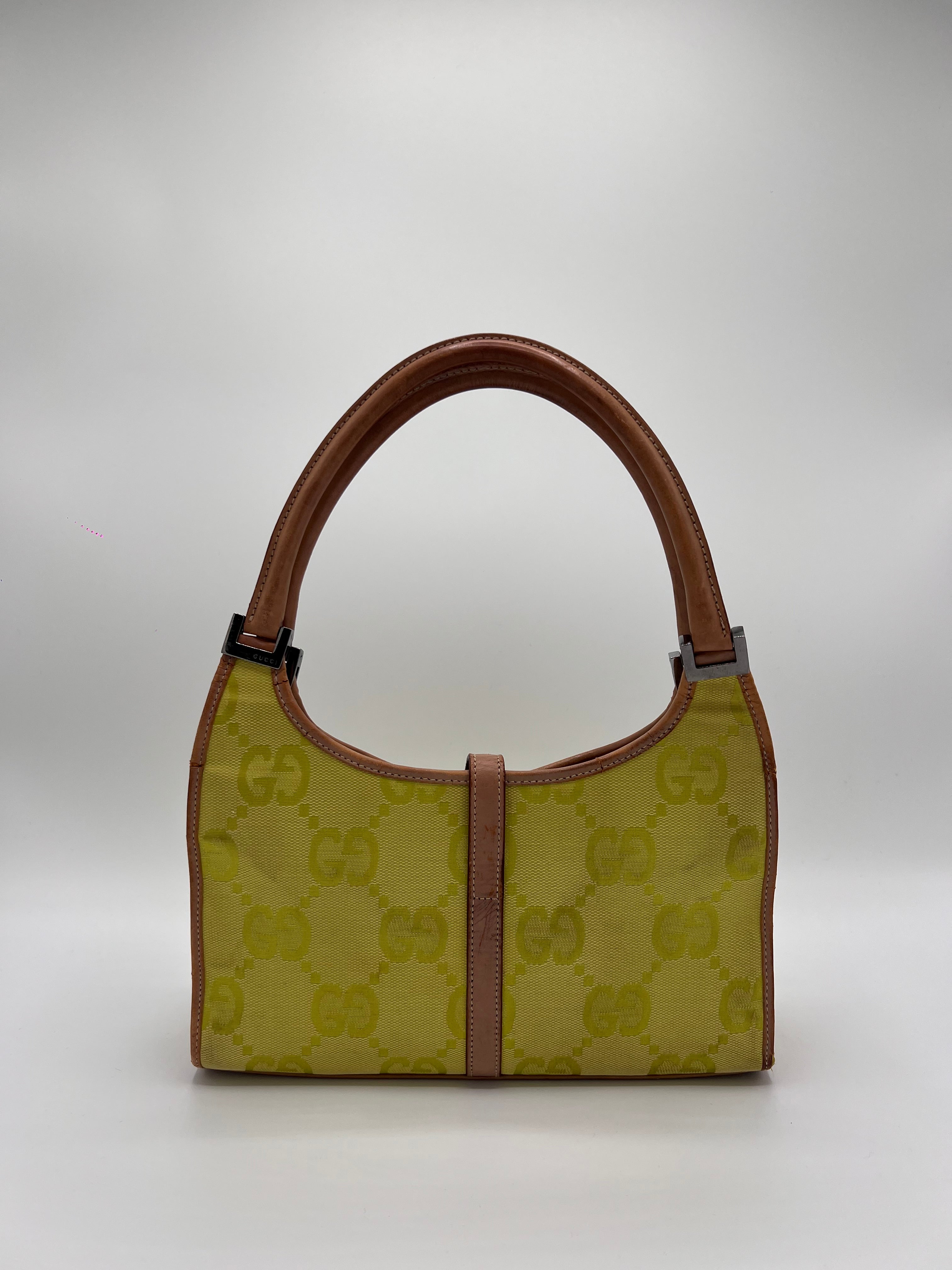GUCCI JACKIE YELLOW HANDBAG