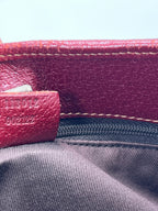 Gucci Hobo Handbag Wine Red