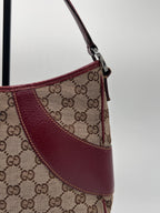Gucci Hobo Handbag Wine Red