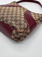 Gucci Hobo Handbag Wine Red