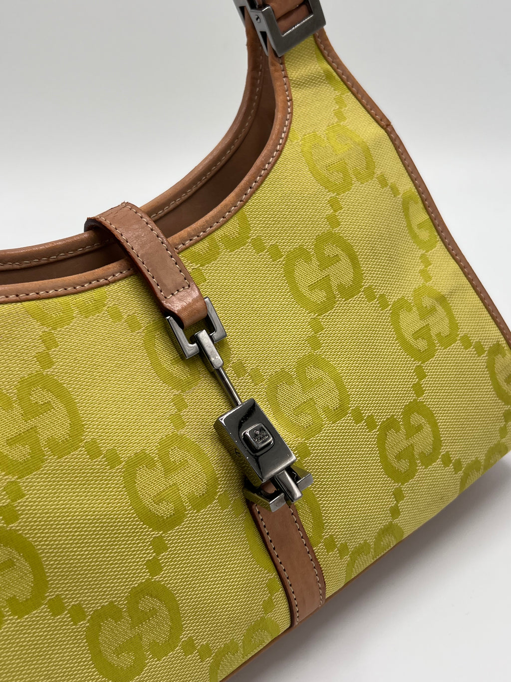 GUCCI JACKIE YELLOW HANDBAG