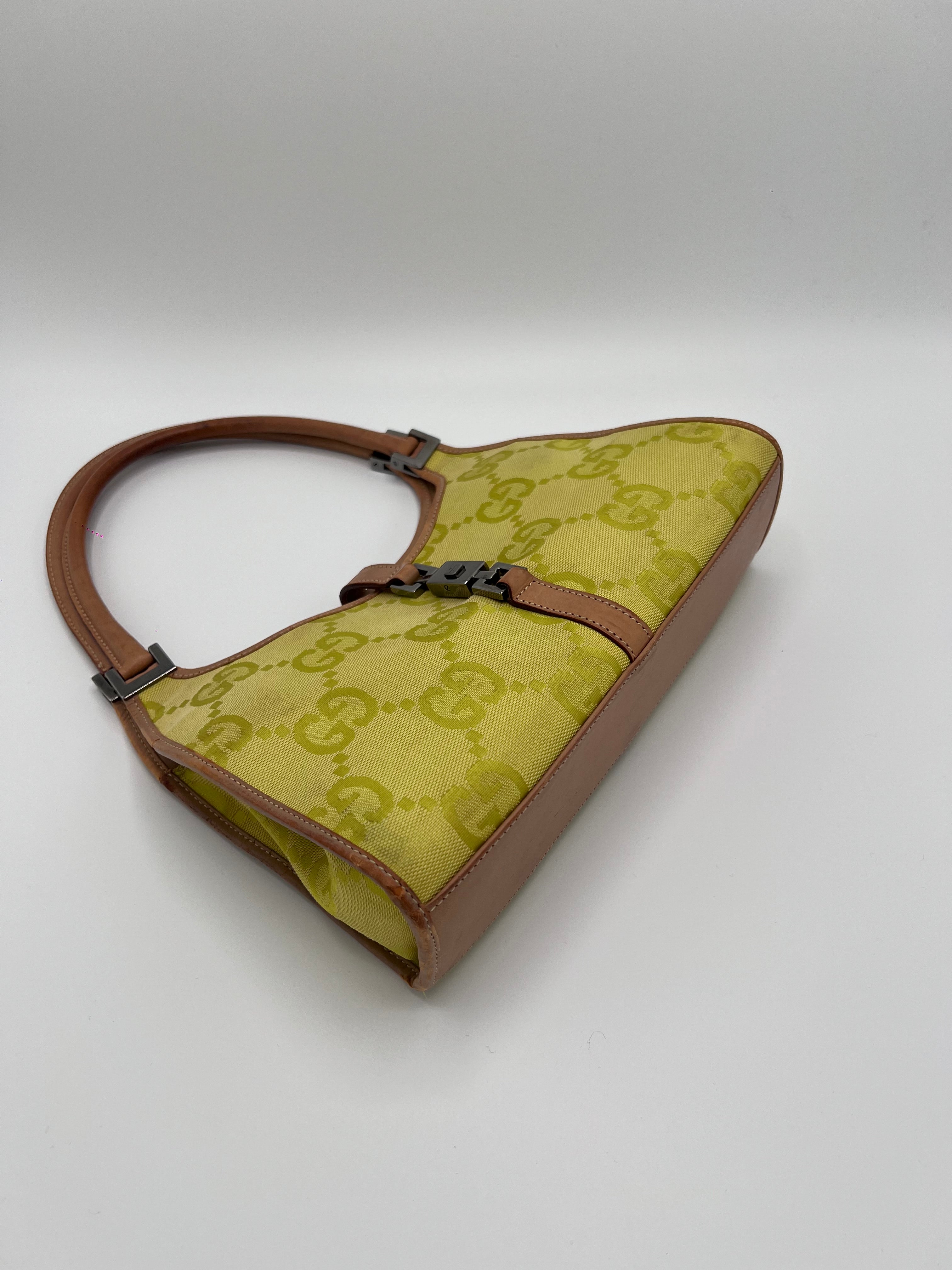GUCCI JACKIE YELLOW HANDBAG