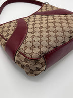 Gucci Hobo Handbag Wine Red