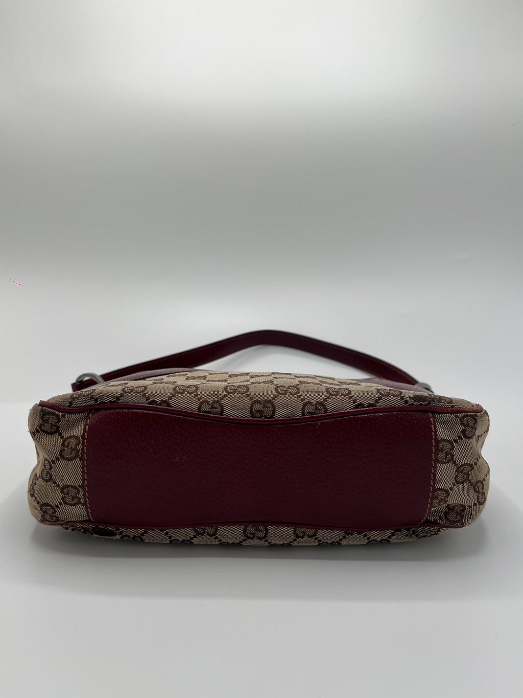 Gucci Hobo Handbag Wine Red