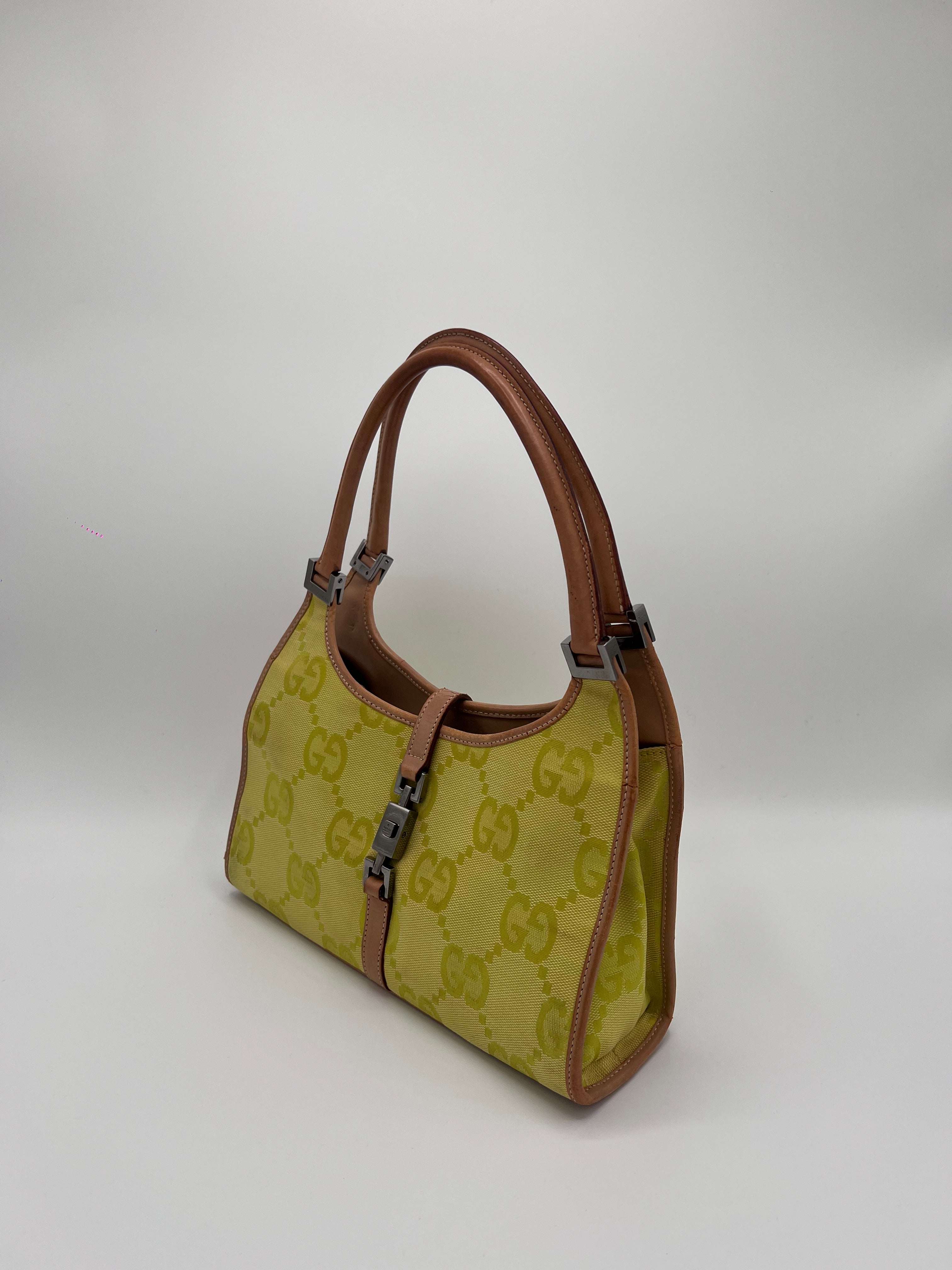 GUCCI JACKIE YELLOW HANDBAG