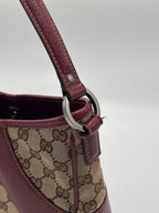 Gucci Hobo Handbag Wine Red