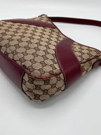 Gucci Hobo Handbag Wine Red