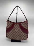 Gucci Hobo Handbag Wine Red