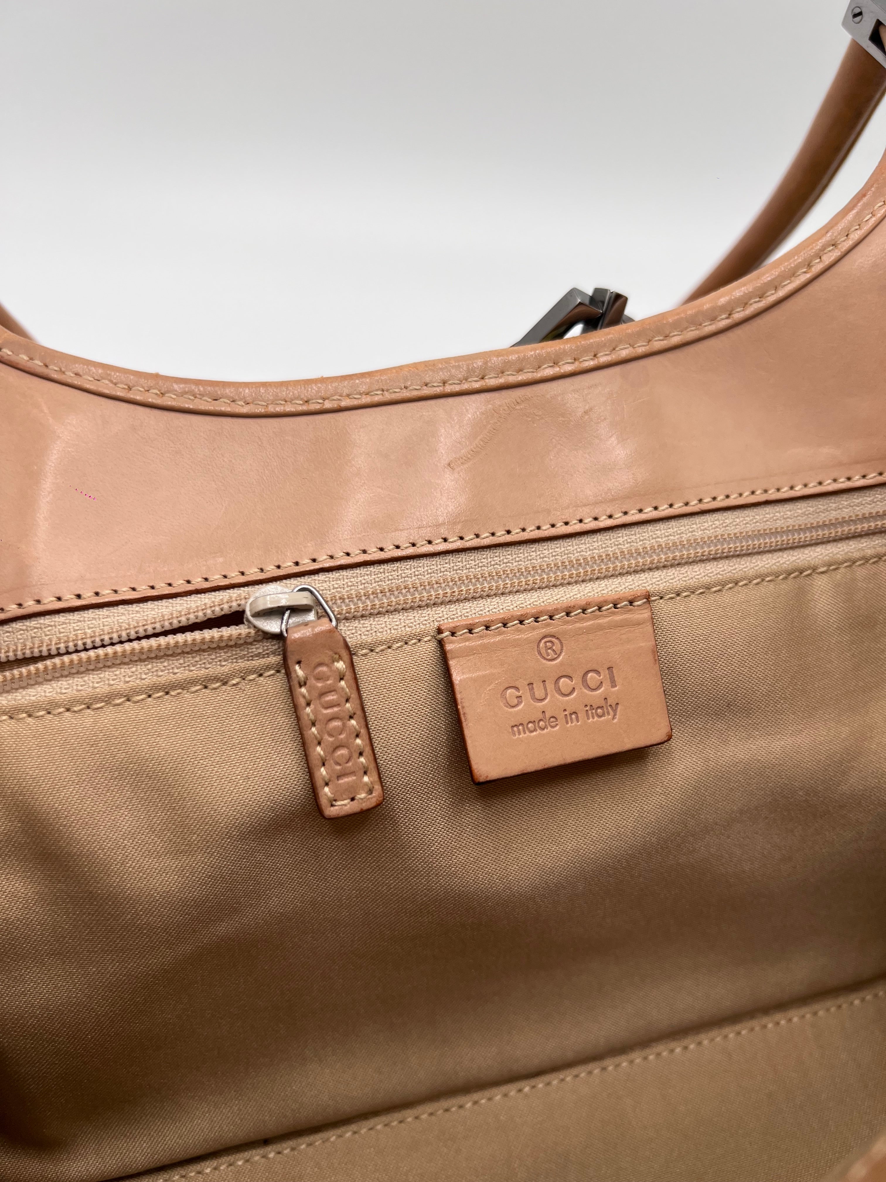 GUCCI JACKIE YELLOW HANDBAG