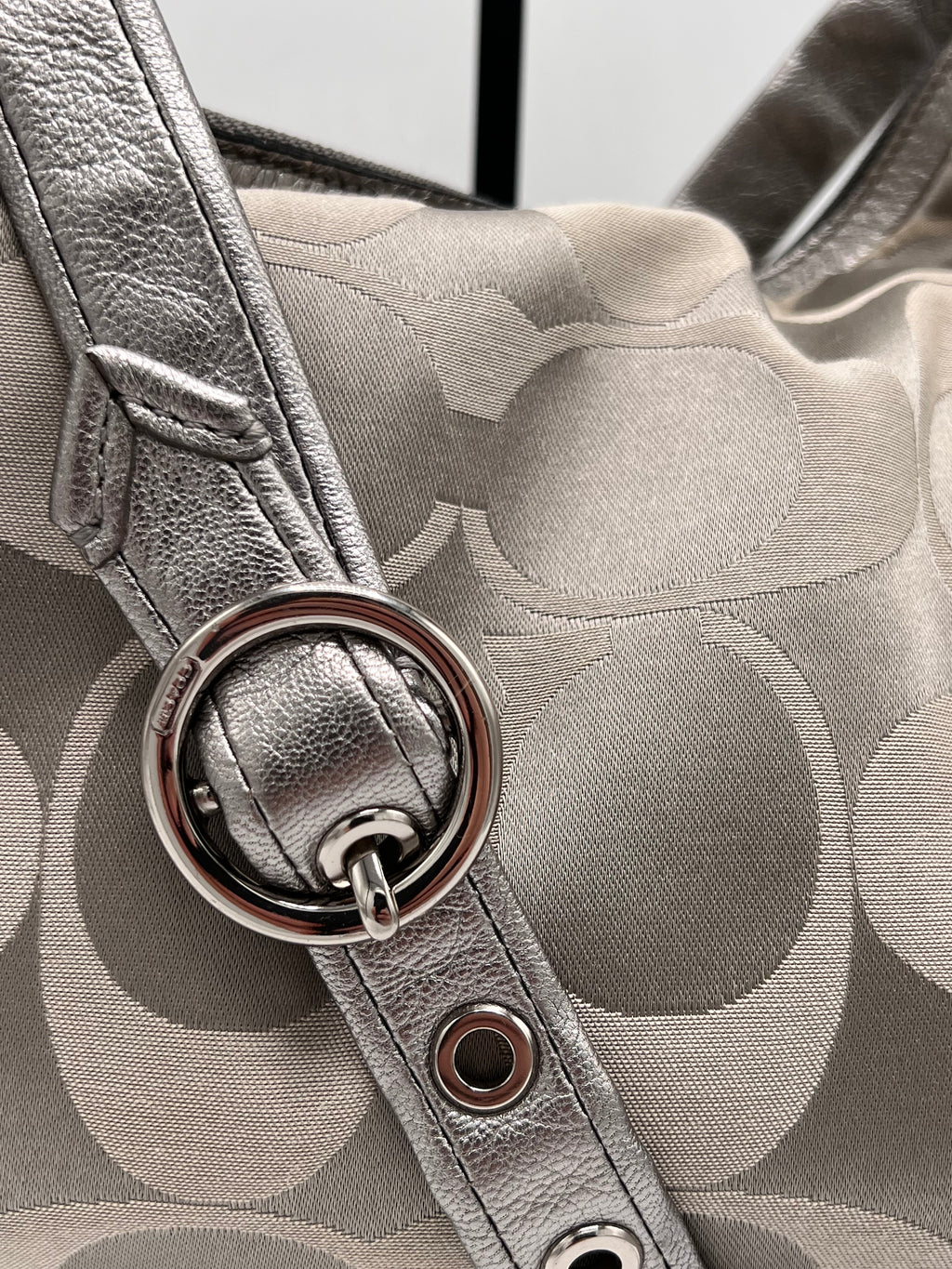 COACH HOBO BAG SILVER