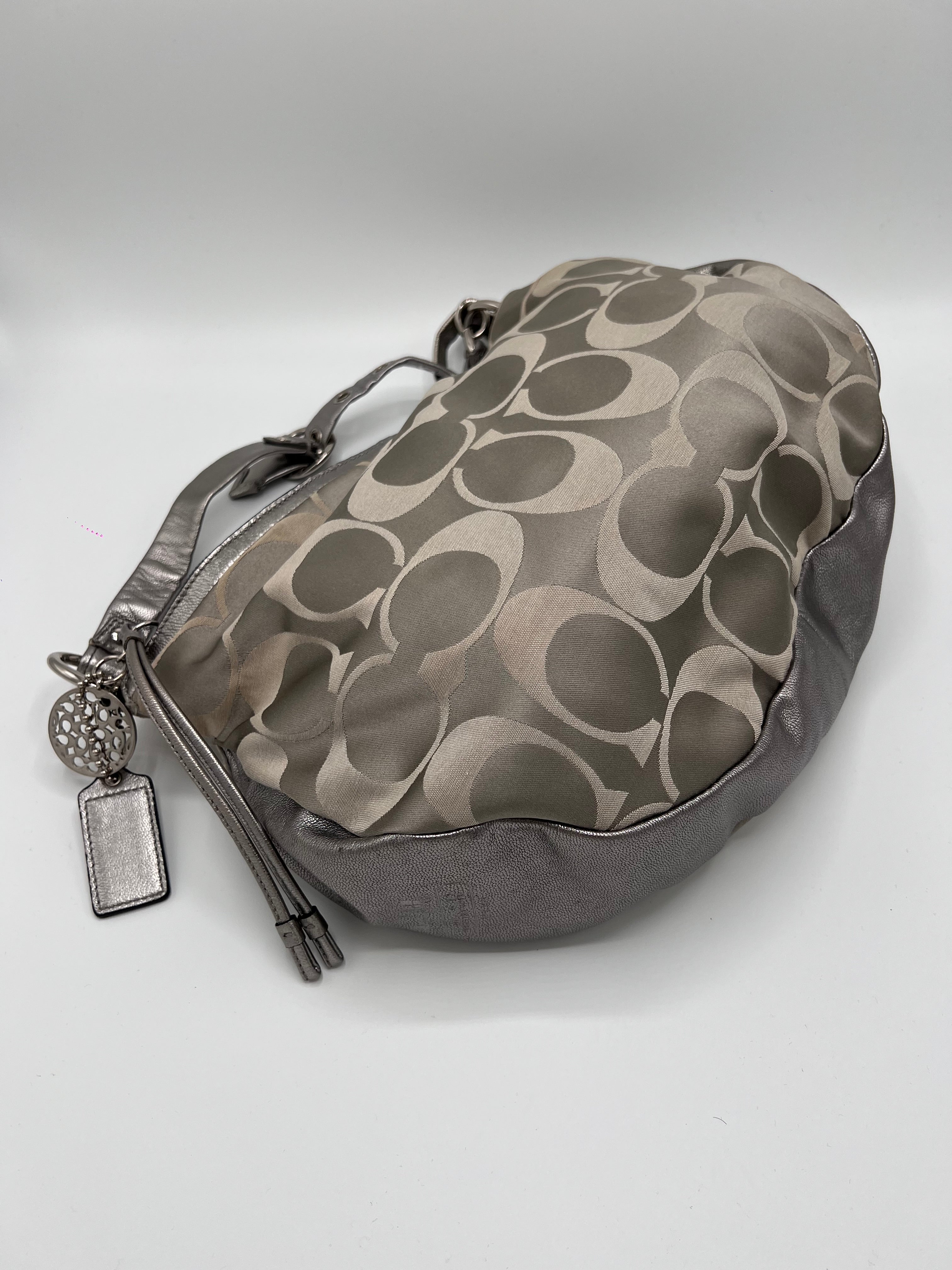 COACH HOBO BAG SILVER