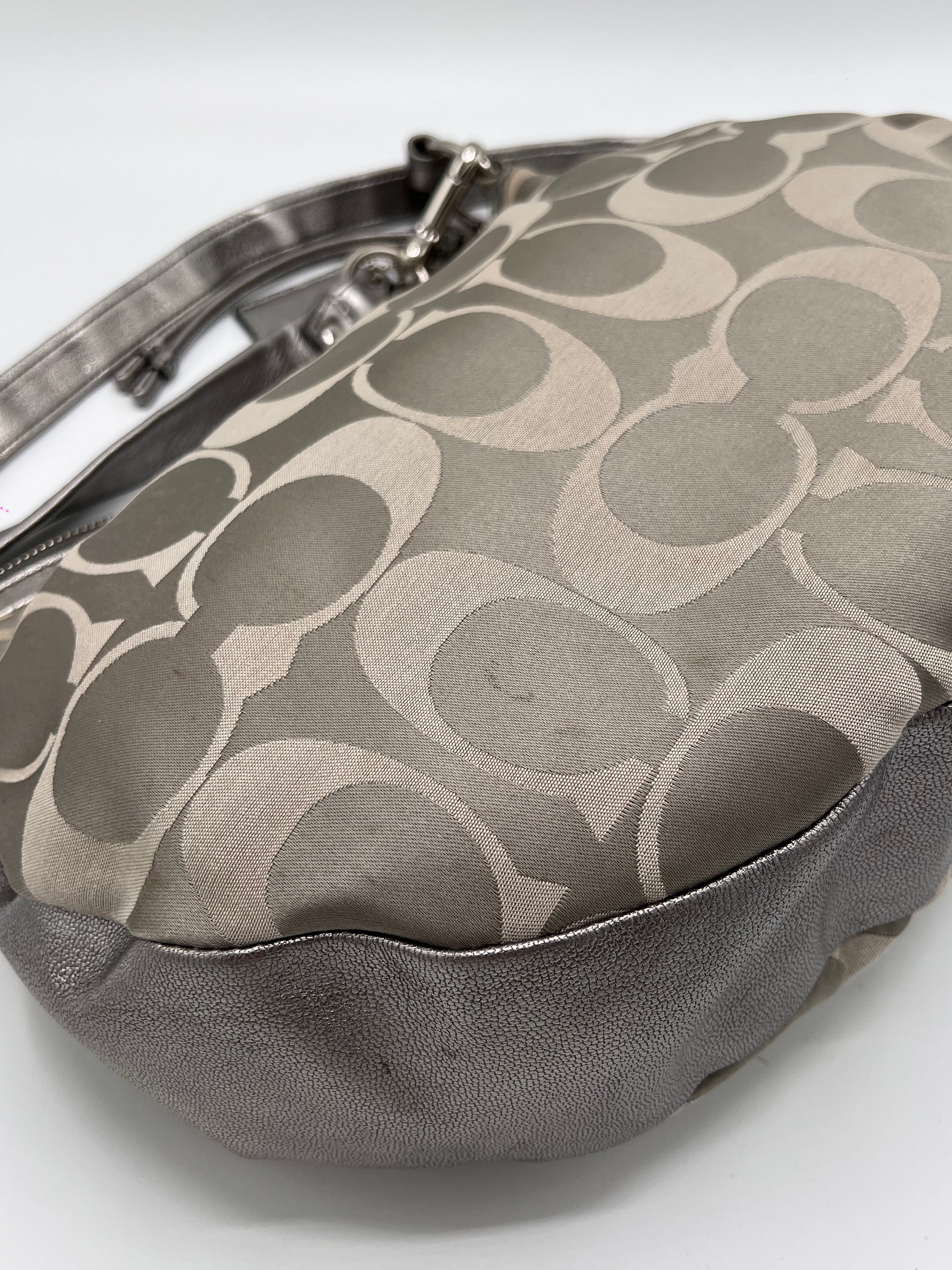 COACH HOBO BAG SILVER