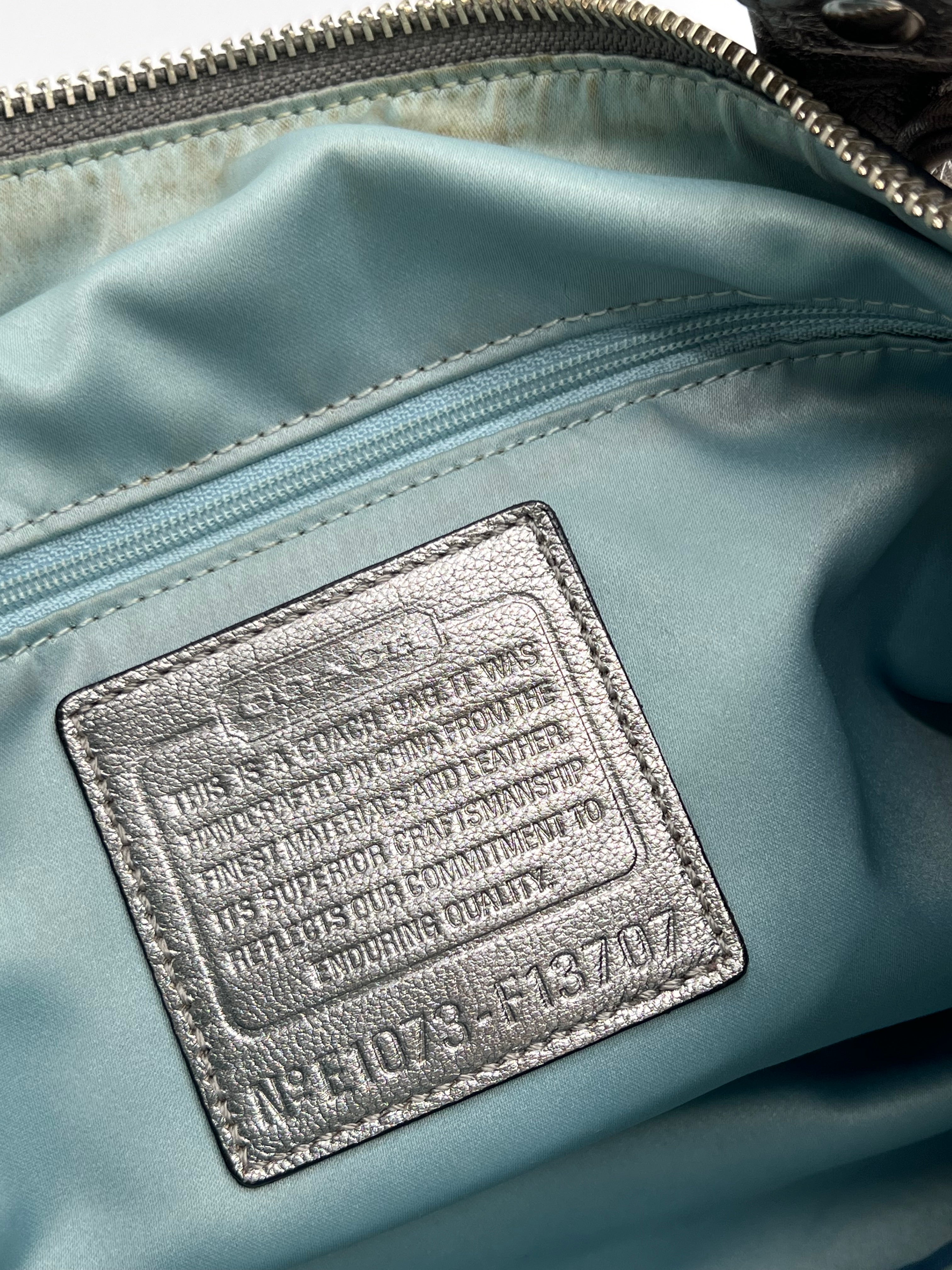COACH HOBO BAG SILVER